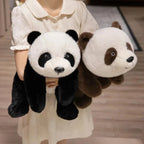 Kawaii Fuzzy Black Brown Panda Plushies