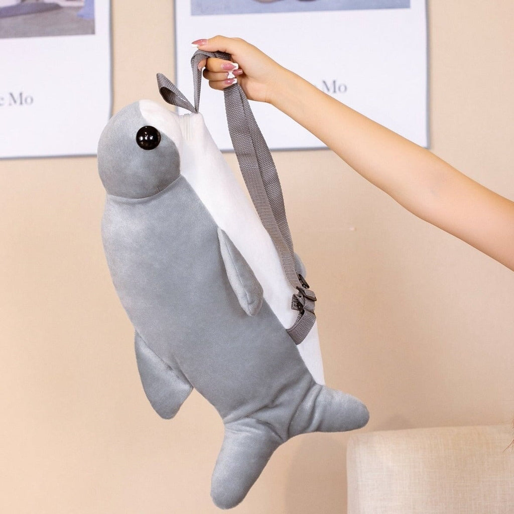 Kawaii Hammerhead Shark Plush Backpack