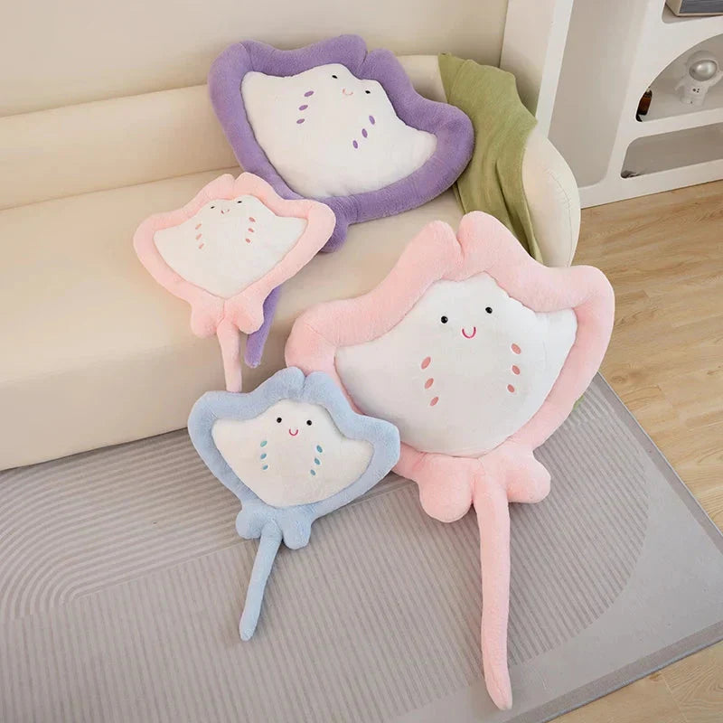 Kawaii Pastel Fluffy Stingray Plushies