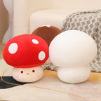 Kawaii Red Brown White Mushroom Plushie Family