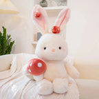 Kawaii White Bunny Mushroom Plushie