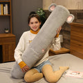 Long Fluffy Animal Body Pillow Plushies