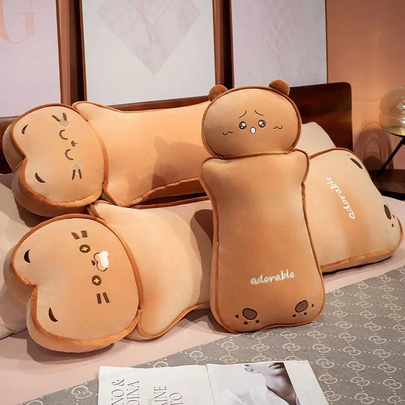 Long Kawaii Cat Bear Bread Plushies