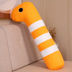 Long Ocean White Orange Eel Plushies