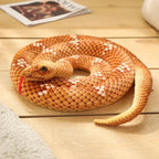 Long Realistic Brown Green Orange Snake Plushies
