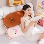 Long Snuggle Buddies Capybara Alpaca Pig Plushie