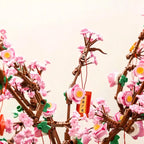 Lucky Peach Blossom Vase Micro Building Blocks