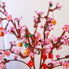 Lucky Peach Blossom Vase Micro Building Blocks