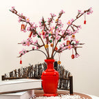 Lucky Peach Blossom Vase Micro Building Blocks