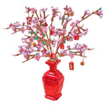 Lucky Peach Blossom Vase Micro Building Blocks