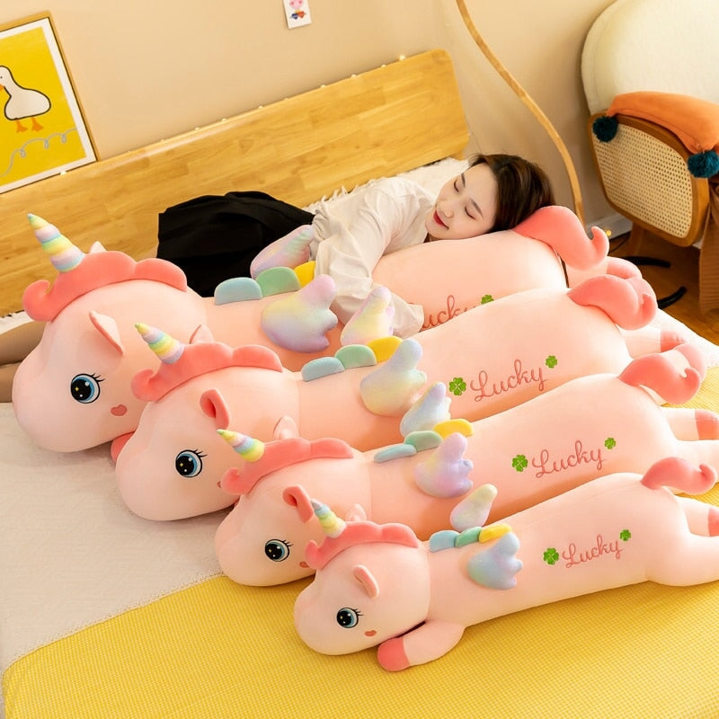 Lucky the Long Pink Unicorn Plushie