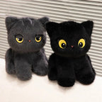 Luna & Misty the Fluffy Sitting Cat Plushies