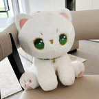 Luna the Fluffy White Cat Plush