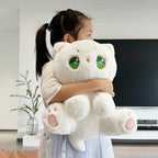Luna the Fluffy White Cat Plush