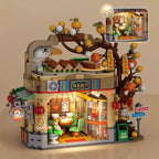 Mei Mei Panda Peking Duck Restaurant Micro Building Blocks With Lights
