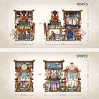 Merchant Store & Horse Stable Micro Building Sets Collection