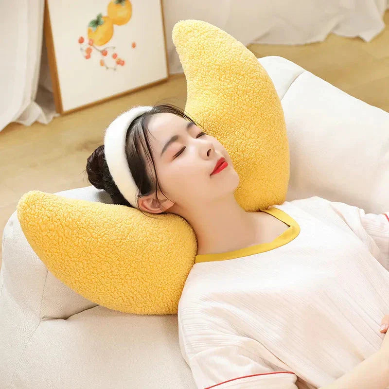 Minimalist Shapes Moon Ball Pillow Plushies