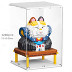 Muscle Lucky Cat & Kimono Outfit Nano Building Blocks