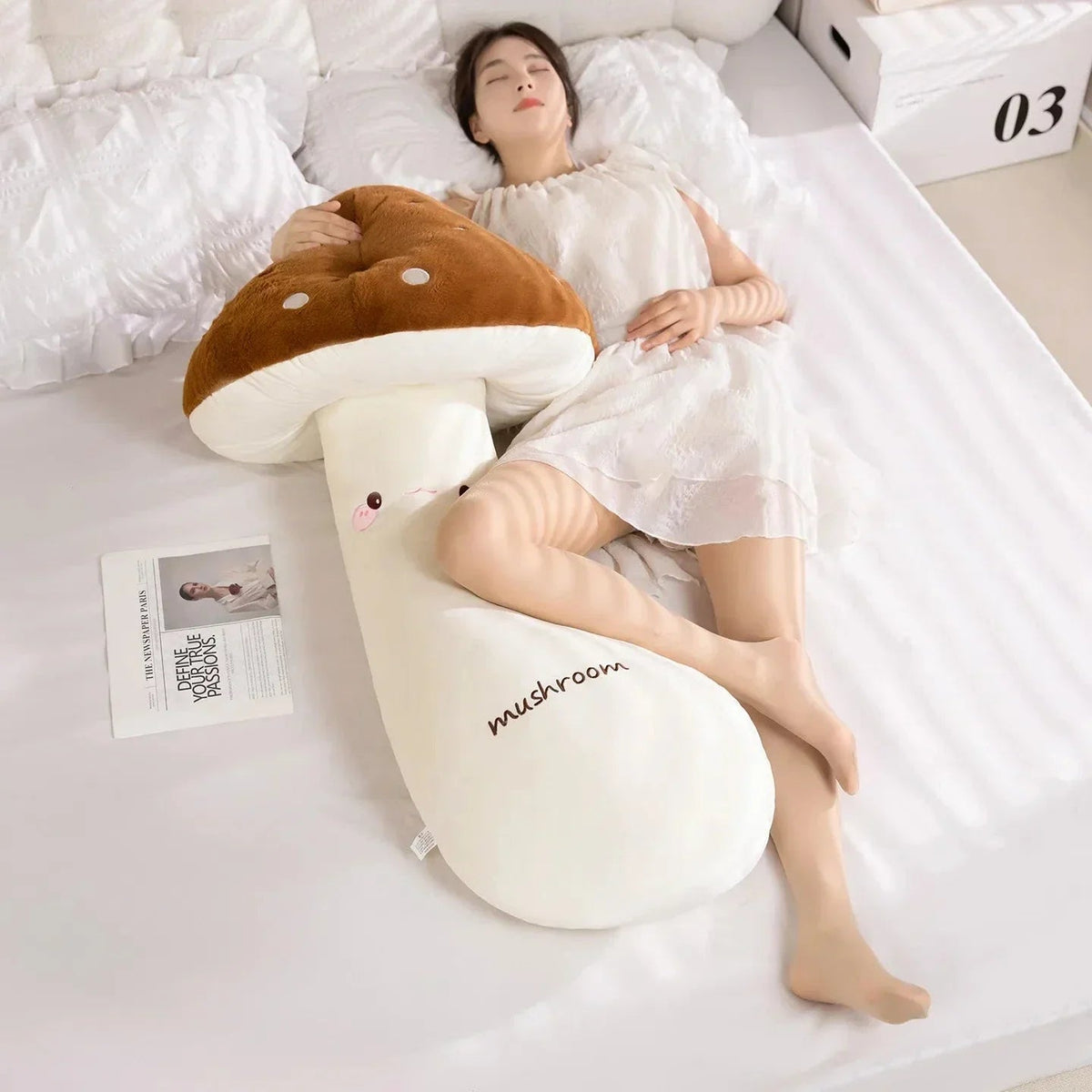 Mushie the Long Snuggly Kawaii Mushroom Plushies