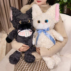 Noirou, Mewsette, and Truffle the Fluffy Cat Plushie Family