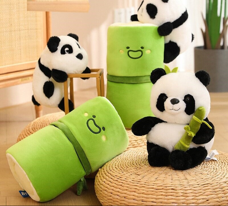 Panda & Bamboo Buddy Plushies