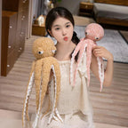 Pink Brown Funny Octopus Plushies