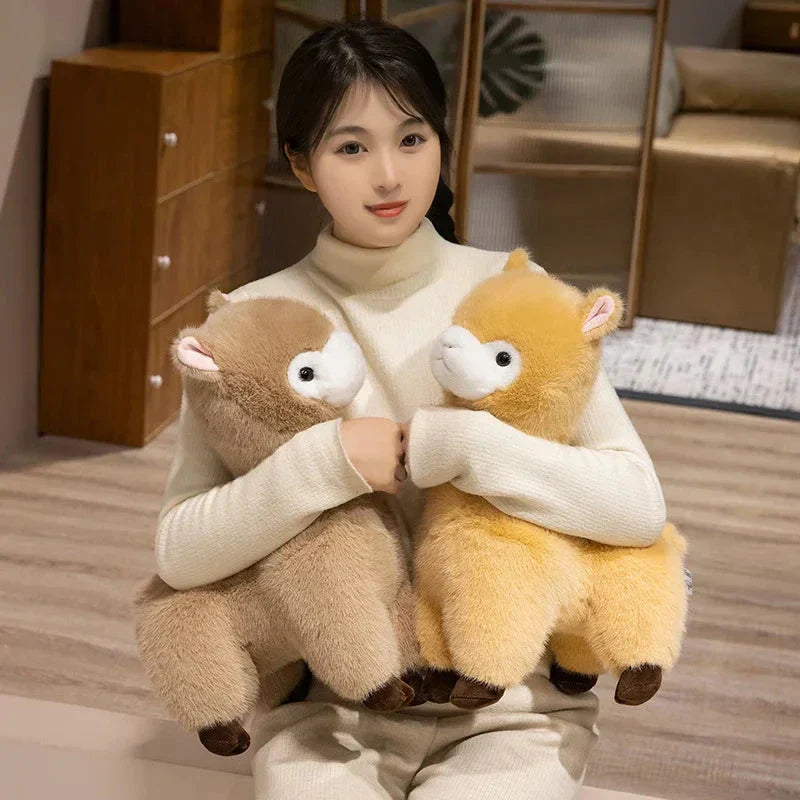 Pompom Alpaca Plushie Family