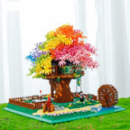 Rainbow Sakura Tree House Light Nano Building Blocks