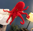 Red Life-like Octopus Plushie