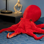 Red Life-like Octopus Plushie