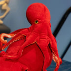 Red Life-like Octopus Plushie