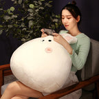 Round Cat Bunny Fox Pillow Plushie Collection