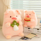 Round Fluffy Chonky Piggy Plushie
