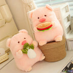 Round Fluffy Chonky Piggy Plushie