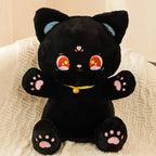 Sailor Moon Fluffy Black White Cat Plushies