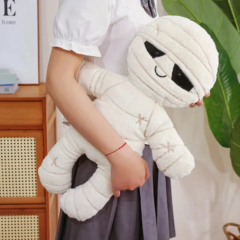 Scary Skeleton and Mummy Halloween Plushies