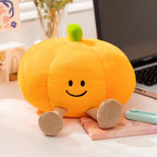 Smiling Halloween Pumpkin Ghost Plush