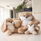 Spike the Angry Beige Fluffy Bunny Plushie