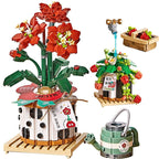 Strawberry Pot & Red Flower Micro Building Blocks