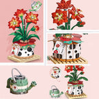 Strawberry Pot & Red Flower Micro Building Blocks