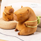 The Kawaii Capybara with Mini Avocado Backpack Plushie