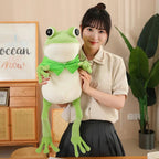 Tito the Funny Green Frog Plush with Hat