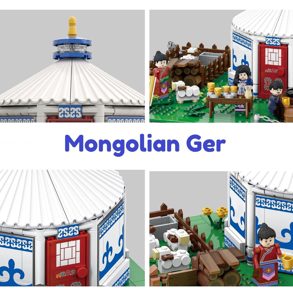 Traditional Mongolian Ger Building Blocks