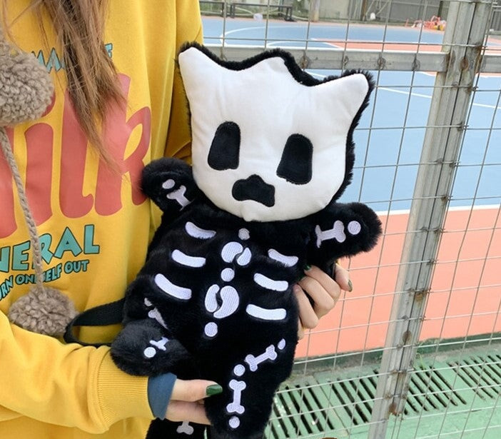 Whisper the Mini Skeleton Plush Backpack