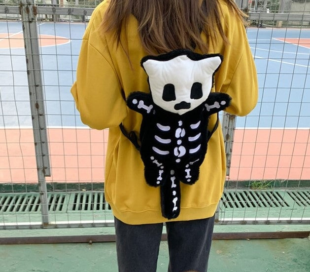 Whisper the Mini Skeleton Plush Backpack