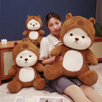 White Bear Capybara Costume Plushie