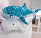 White Beluga Blue Whale Shark 75cm Plushies