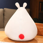 Zuki the White Bunny Plushie with Mini Face