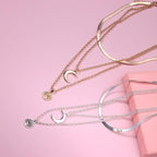 Selestina Tree of Life & Half Moon Luxury Multilayer Necklace