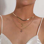 Selestina Tree of Life & Half Moon Luxury Multilayer Necklace